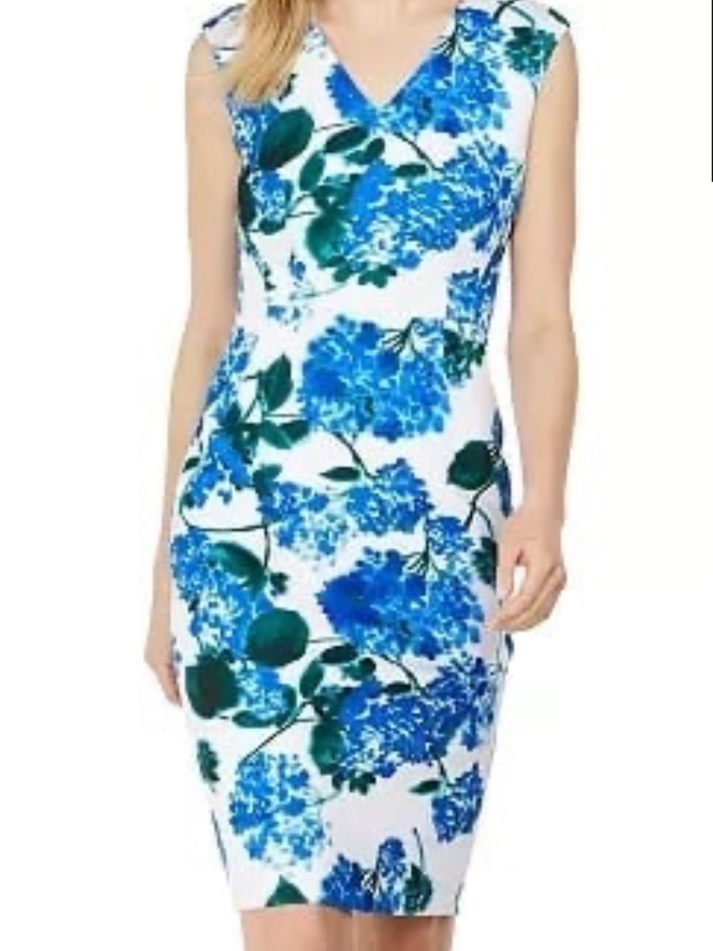 Calvin Klein floral scuba dress size 8